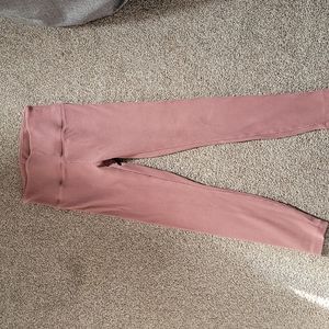 Pink by Victoria secret ribbed yoga leggings,  size small